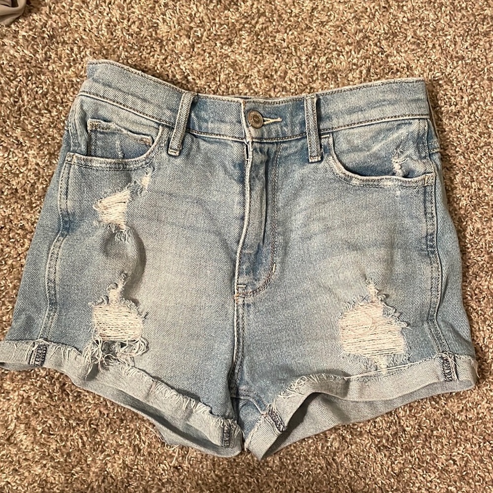 Hollister ultra high rise jean shorts